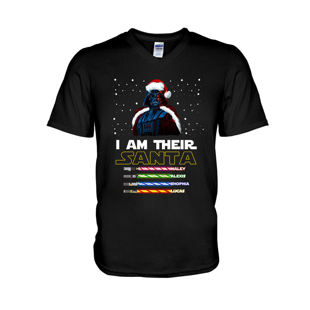 Personalized Christmas T-Shirt & Hoodie Gift for Dad - I Am Their Santa T-shirt & Hoodie GradoCreations