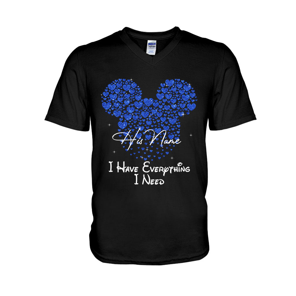 Personalized Mouse T-shirt & Hoodie Custom Name Gift for Couples T-shirt & Hoodie GradoCreations