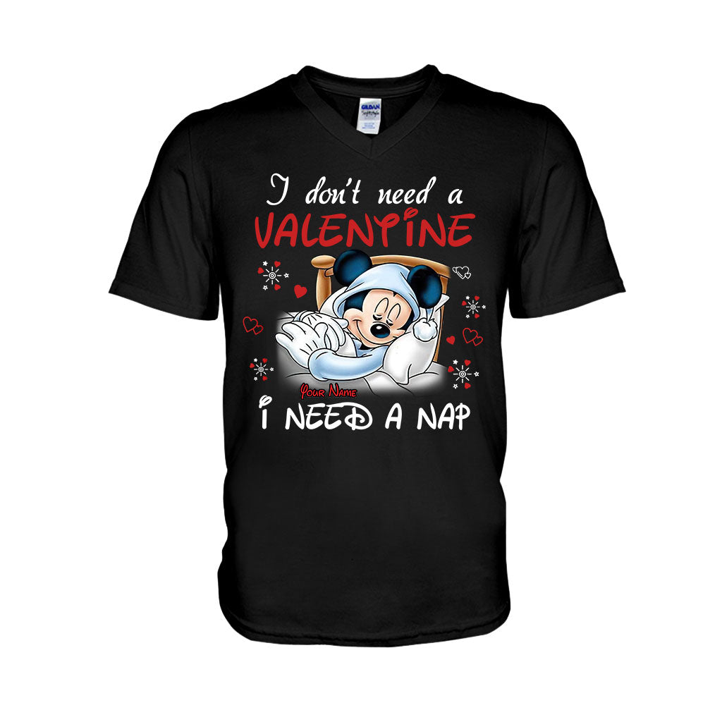 Personalized Valentine T-shirt with Mickey Mouse Design for Her T-shirt & Hoodie GradoCreations