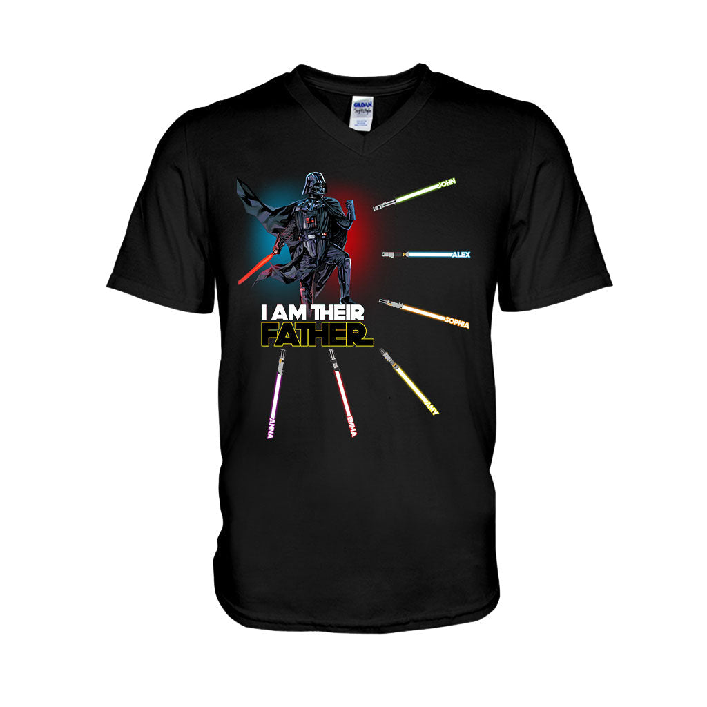 Personalized I Am Their Father T-shirt & Hoodie Custom Names Gift for Dad T-shirt & Hoodie GradoCreations