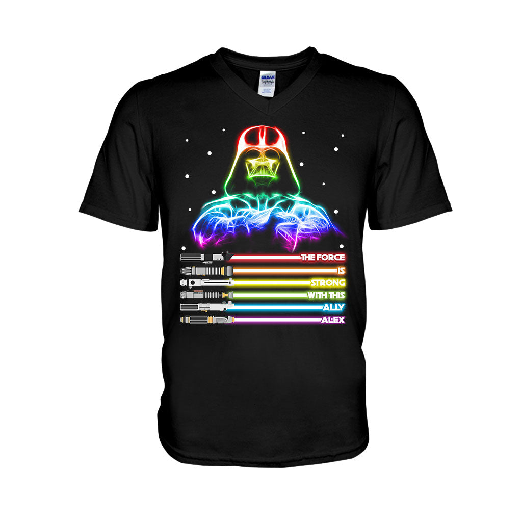 Personalized LGBT Support T-Shirt & Hoodie with Custom Name T-shirt & Hoodie GradoCreations