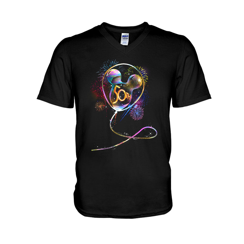 Personalized 50th Birthday Mouse Ear Balloon T-shirt & Hoodie T-shirt & Hoodie GradoCreations