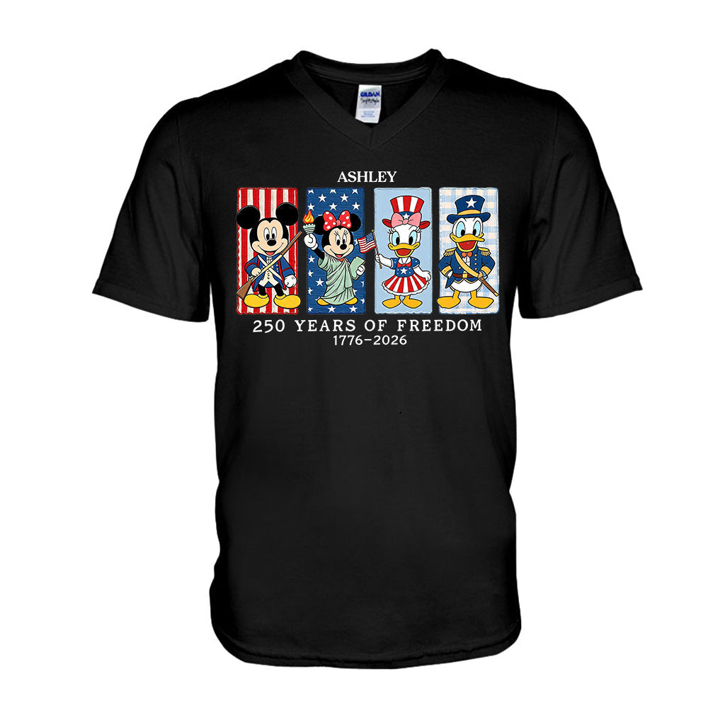 Personalized 250 Years of Freedom Mouse T-shirt & Hoodie Gift T-shirt & Hoodie GradoCreations