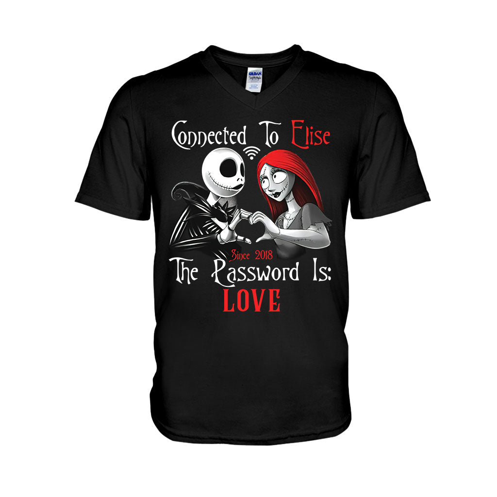 Personalized Couple T-Shirt & Hoodie with Custom Name Gift T-shirt & Hoodie GradoCreations