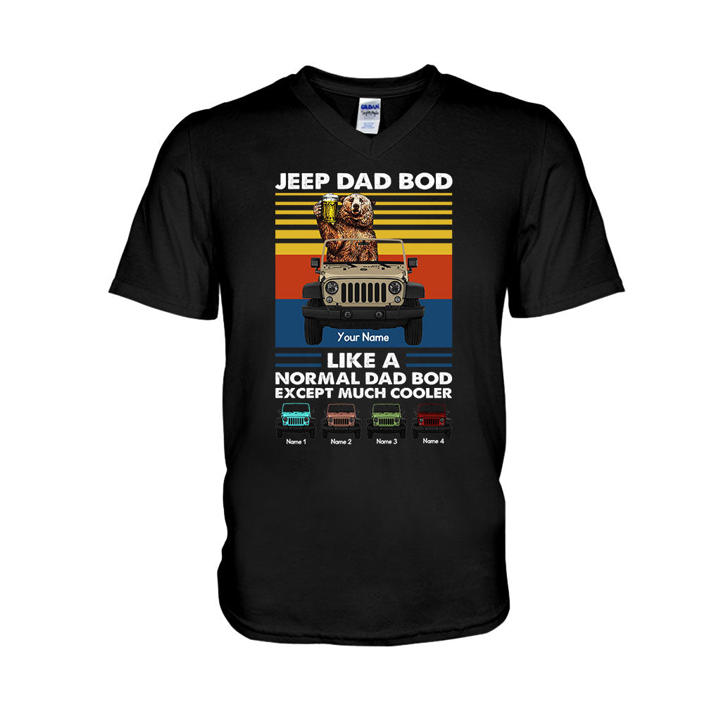 Personalized Jeep Dad Bod T-shirt & Hoodie Custom Name Gift T-shirt & Hoodie GradoCreations
