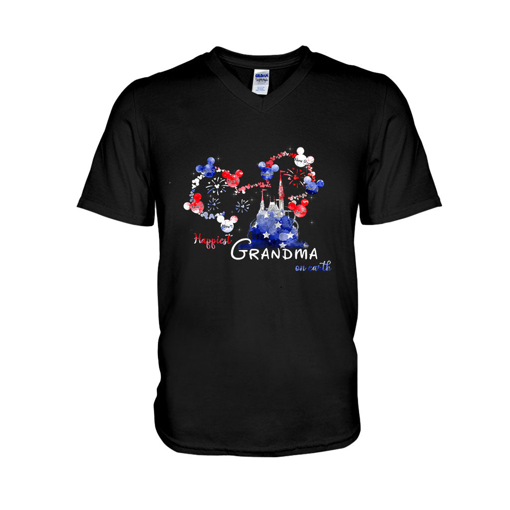 Personalized Happiest Grandma Independence Day T-shirt & Hoodie Gift T-shirt & Hoodie GradoCreations