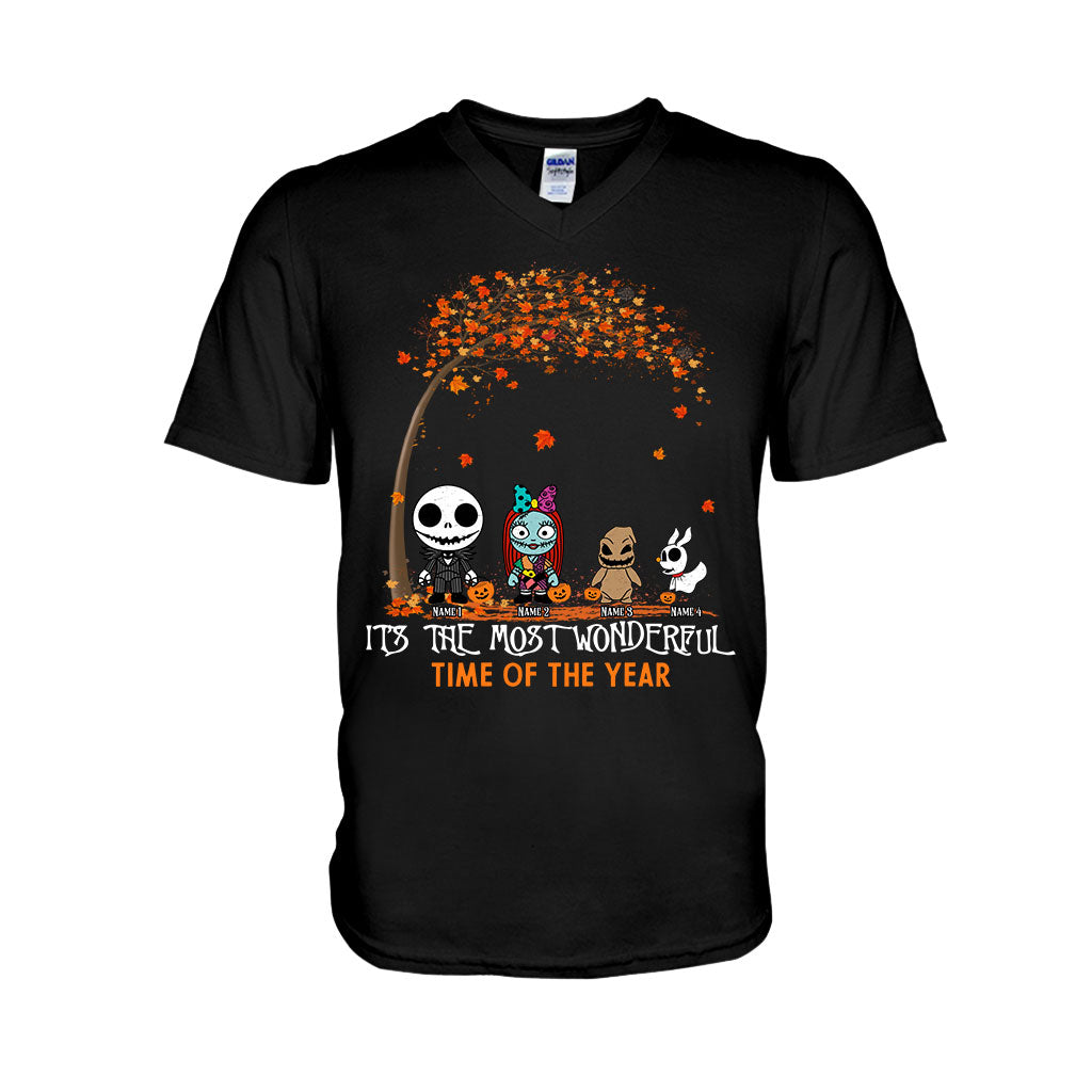 Personalized Halloween T-shirt & Hoodie with Custom Names for Family T-shirt & Hoodie GradoCreations