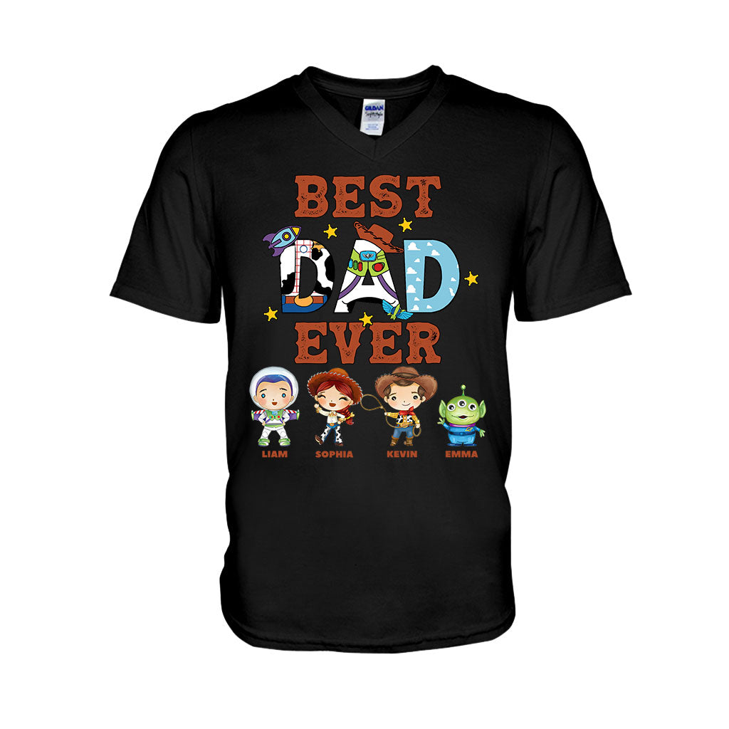 Personalized Best Dad Ever T-shirt and Hoodie Gift for Father's Day T-shirt & Hoodie GradoCreations