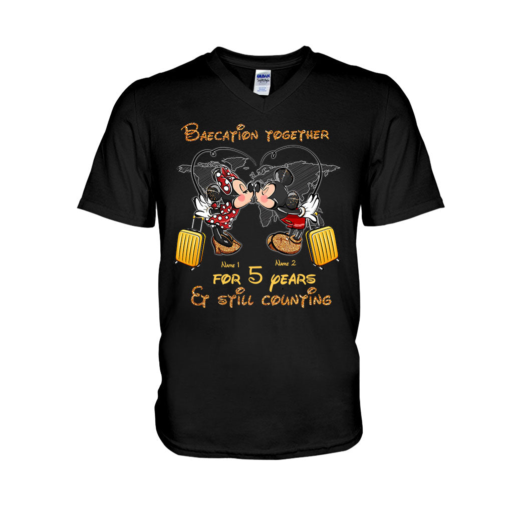 Personalized Couple Travel T-shirt & Hoodie Custom Name Gift T-shirt & Hoodie GradoCreations