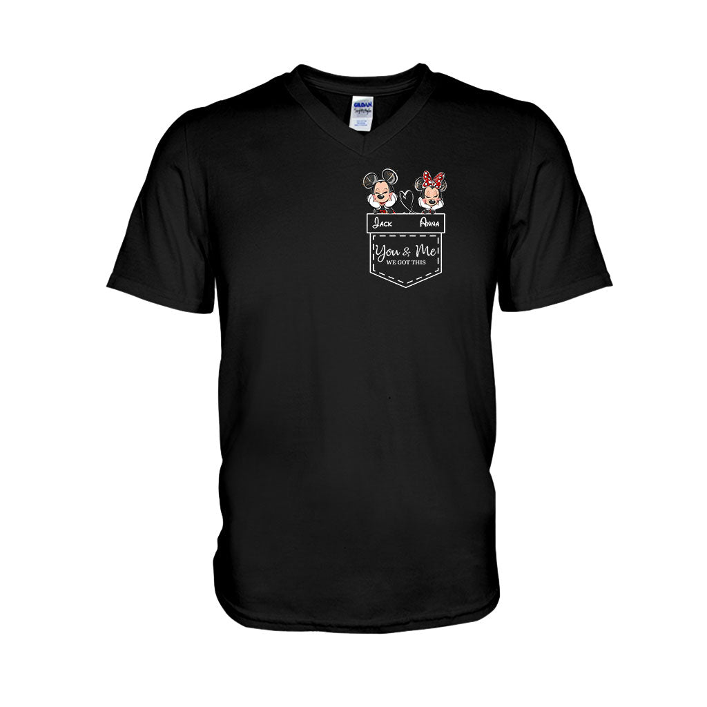 Personalized Mickey & Minnie T-shirt Hoodie Custom Couple Gift T-shirt & Hoodie GradoCreations