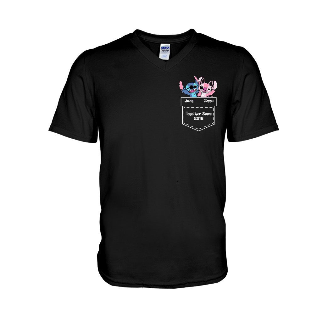 Personalized Ohana T-Shirt & Hoodie Custom Name Gift for Couples T-shirt & Hoodie GradoCreations