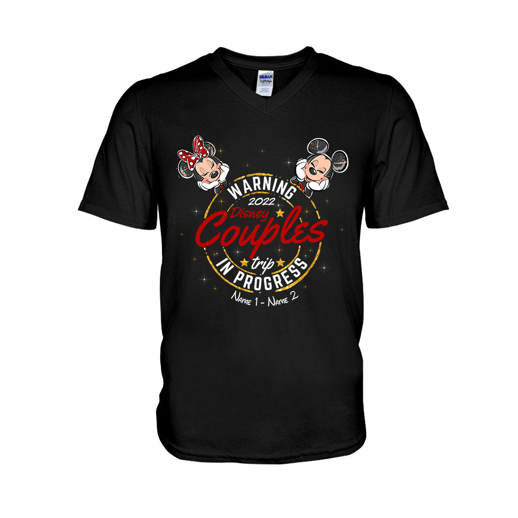 Personalized Disney Couples Trip T-shirt & Hoodie with Names T-shirt & Hoodie GradoCreations