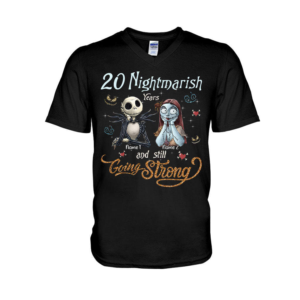Personalized Couple T-Shirt & Hoodie Nightmare Gift for Anniversary T-shirt & Hoodie GradoCreations