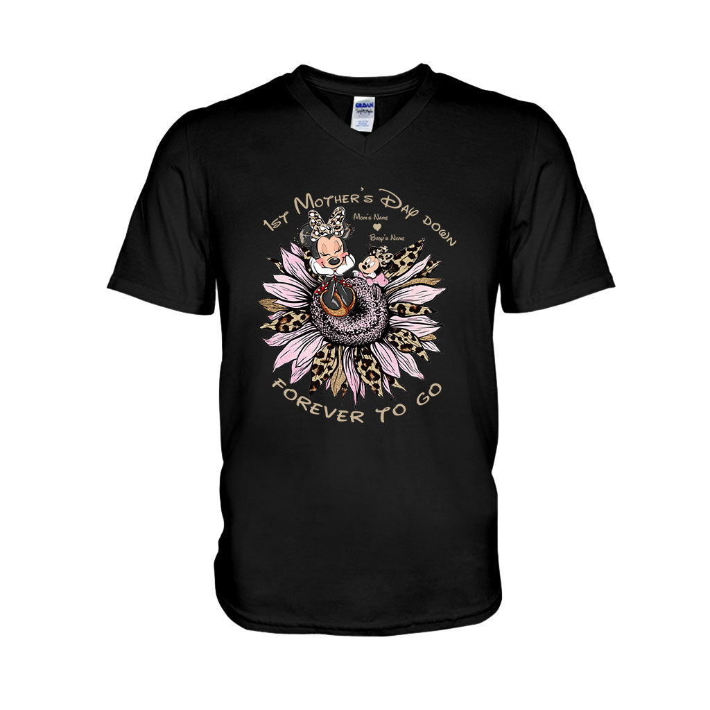 Personalized 1st Mother's Day T-Shirt & Hoodie with Names T-shirt & Hoodie GradoCreations