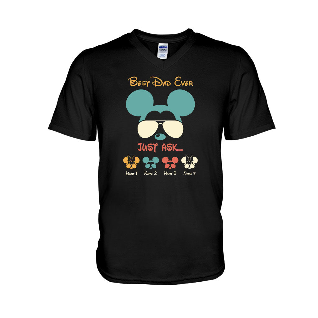 Personalized Father's Day Mouse T-Shirt & Hoodie Gift for Dad T-shirt & Hoodie GradoCreations