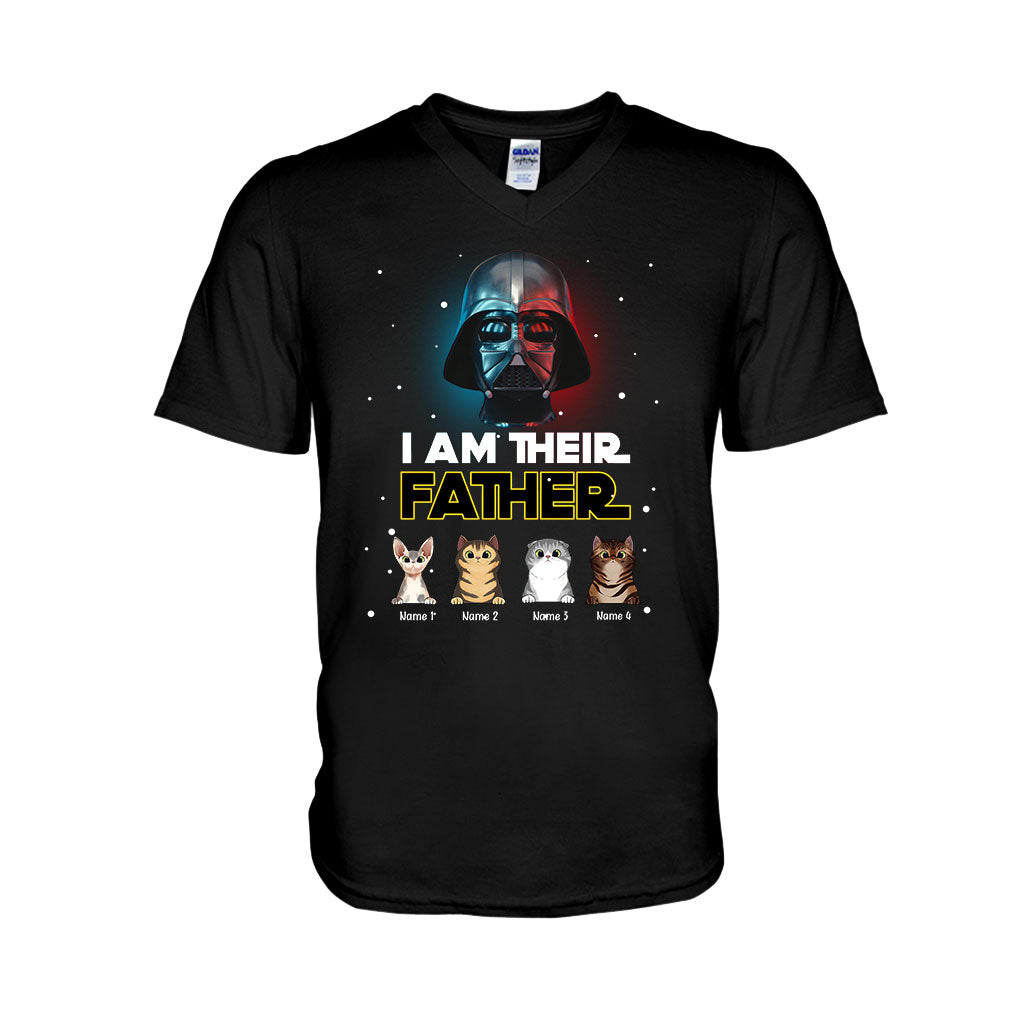 Personalized Cat T-shirt & Hoodie Gift for Dad | I Am Their Father T-shirt & Hoodie GradoCreations
