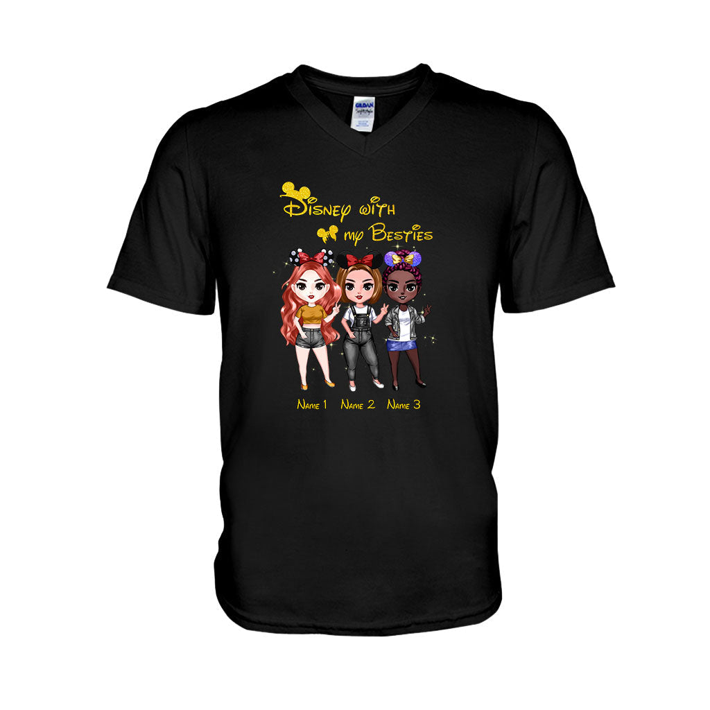 Personalized Disney Besties T-shirt & Hoodie Custom Names Gift T-shirt & Hoodie GradoCreations