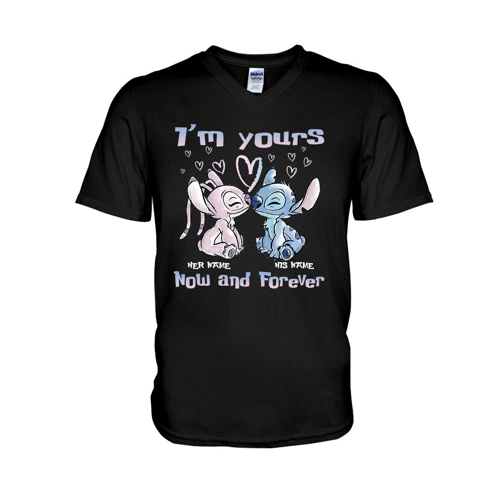 Personalized Ohana Couples T-shirt & Hoodie Gift Set T-shirt & Hoodie GradoCreations