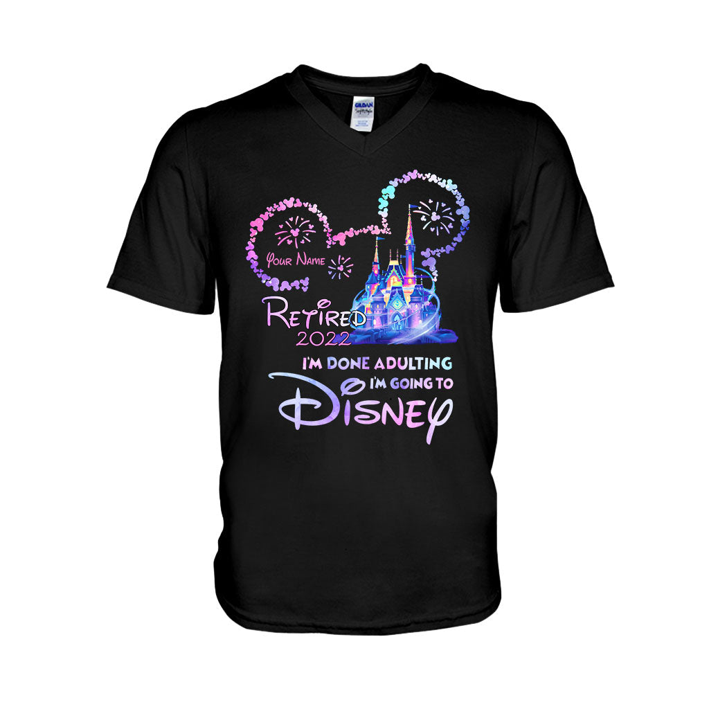 Personalized I'm Done Adulting T-shirt & Hoodie Gift for Disney Lovers T-shirt & Hoodie GradoCreations
