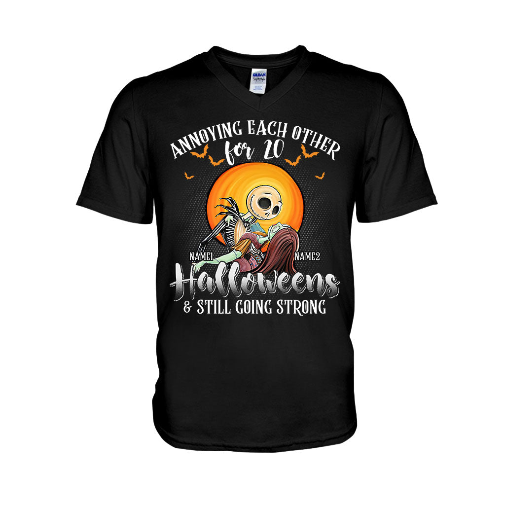 Personalized Halloween T-shirt & Hoodie Custom Names Gift T-shirt & Hoodie GradoCreations