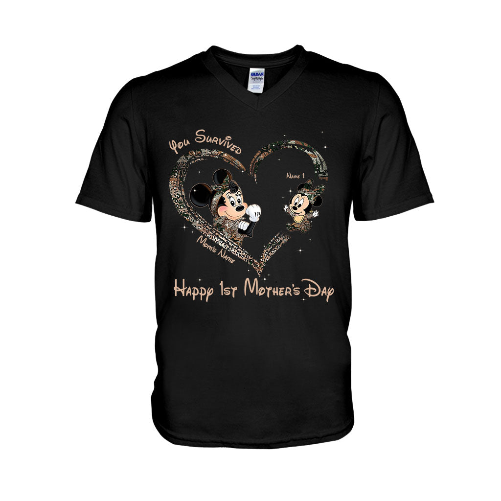 Personalized Mother's Day T-shirt & Hoodie You Survived Gift for Mom T-shirt & Hoodie GradoCreations