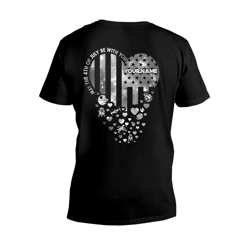 Personalized Independence Day T-Shirt & Hoodie Custom Name Star Wars Gift T-shirt & Hoodie GradoCreations