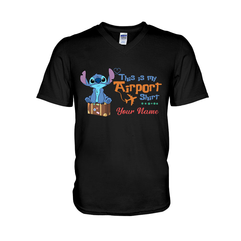 Personalized Ohana Airport T-shirt & Hoodie Custom Name Gift T-shirt & Hoodie GradoCreations