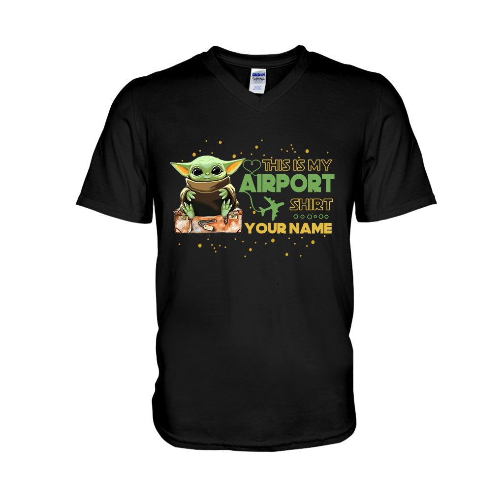 Personalized Airport Shirt Featuring Custom Name T-shirt & Hoodie T-shirt & Hoodie GradoCreations