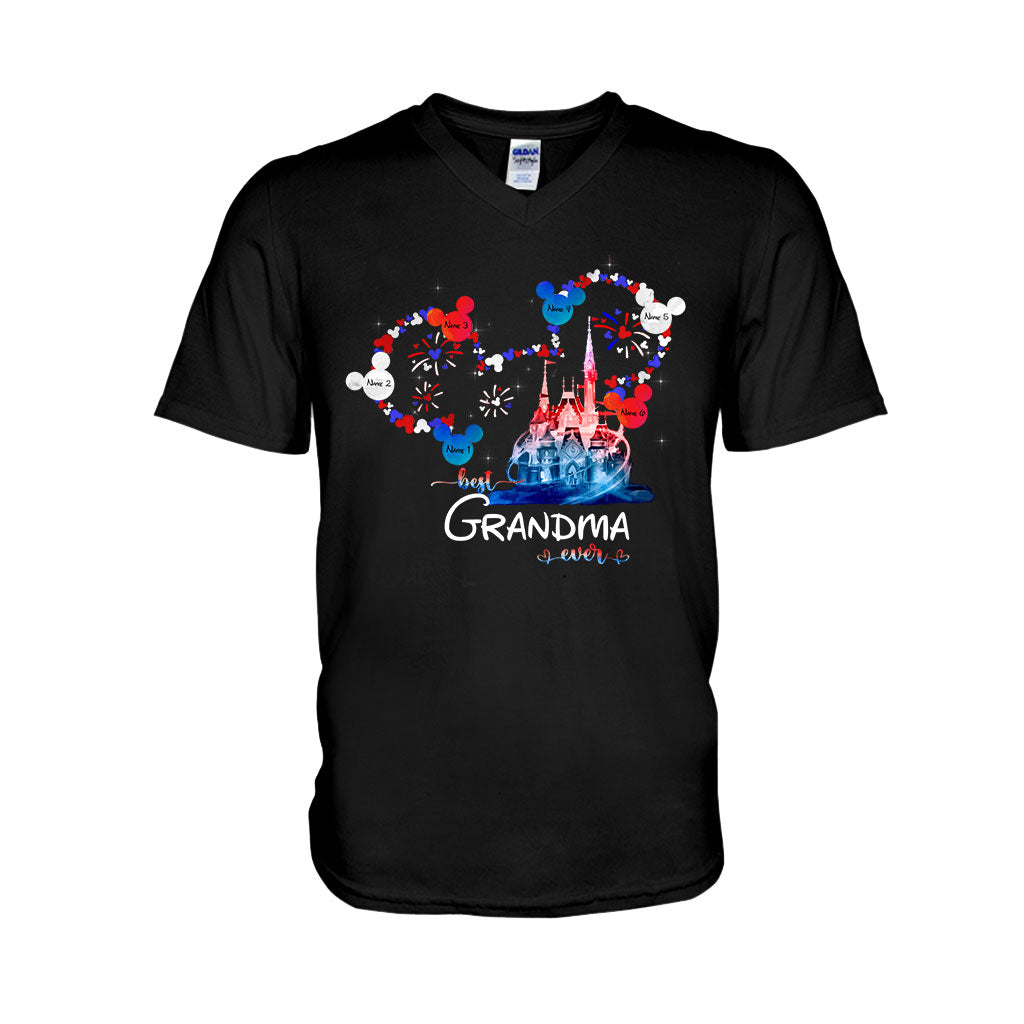 Personalized Best Grandma Ever T-shirt & Hoodie for Independence Day Gift T-shirt & Hoodie GradoCreations
