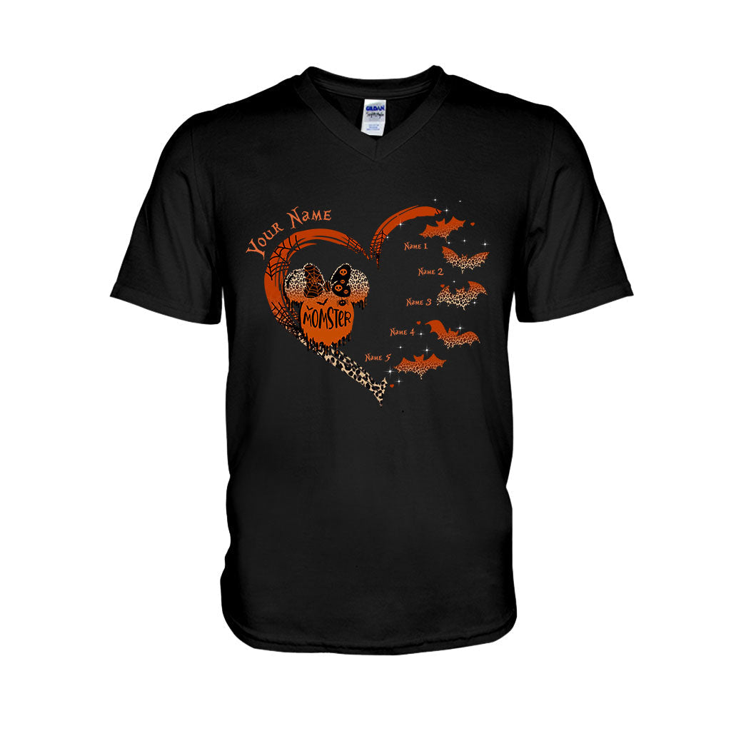 Personalized Halloween Momster T-Shirt & Hoodie Gift for Mom T-shirt & Hoodie GradoCreations