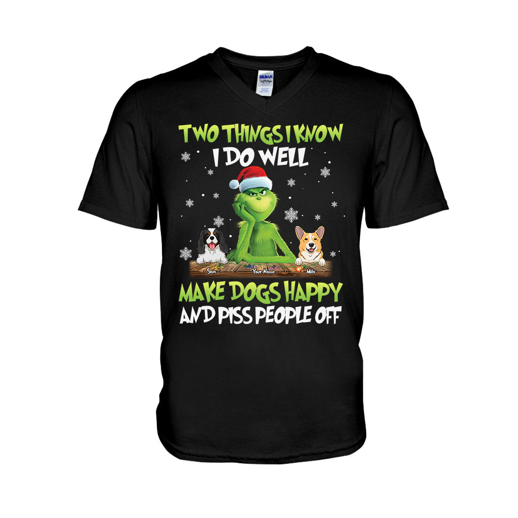 Personalized Grinch Christmas T-Shirt & Hoodie Gift for Dog Lovers T-shirt & Hoodie GradoCreations