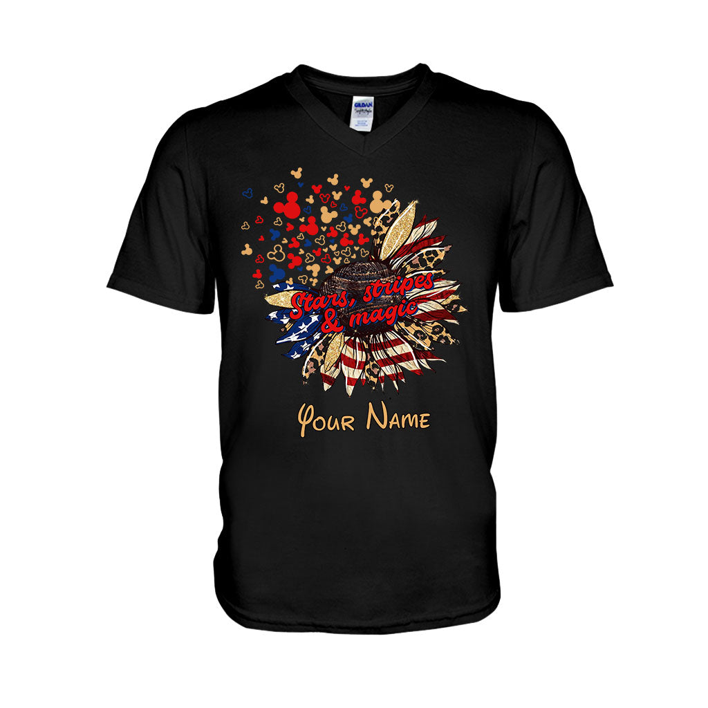 Personalized Independence Day T-Shirt & Hoodie with American Flag Design T-shirt & Hoodie GradoCreations