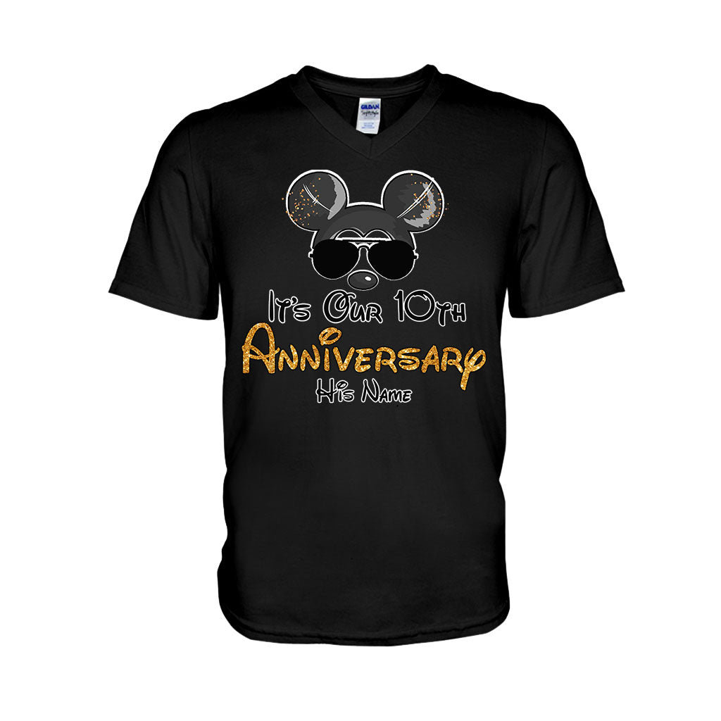 Personalized Anniversary T-shirt & Hoodie with Custom Names T-shirt & Hoodie GradoCreations