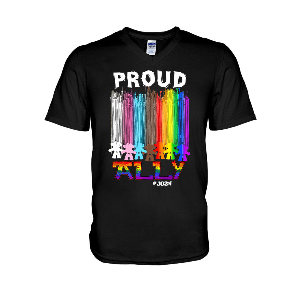 Personalized Proud Ally LGBT T-shirt & Hoodie for Everyone T-shirt & Hoodie GradoCreations