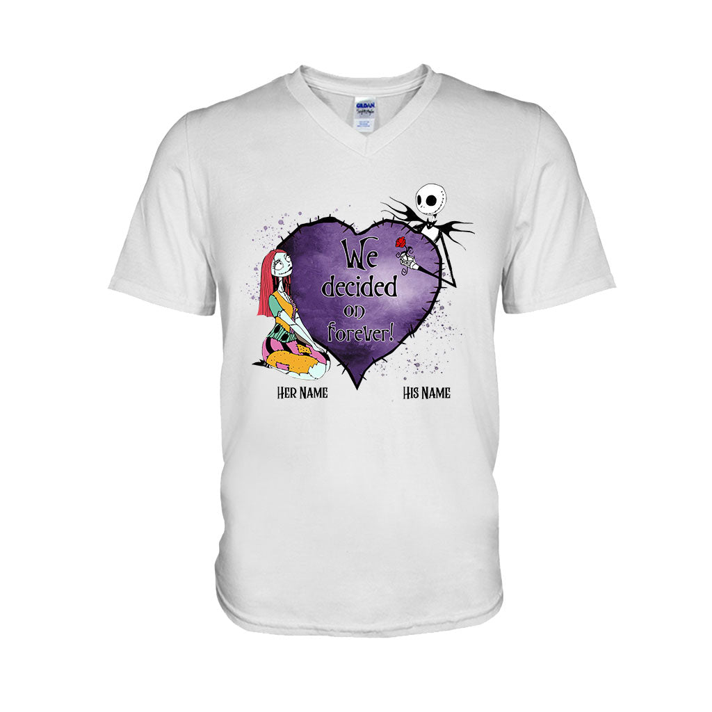 Personalized Couple T-Shirt & Hoodie Custom Names Gift T-shirt & Hoodie GradoCreations