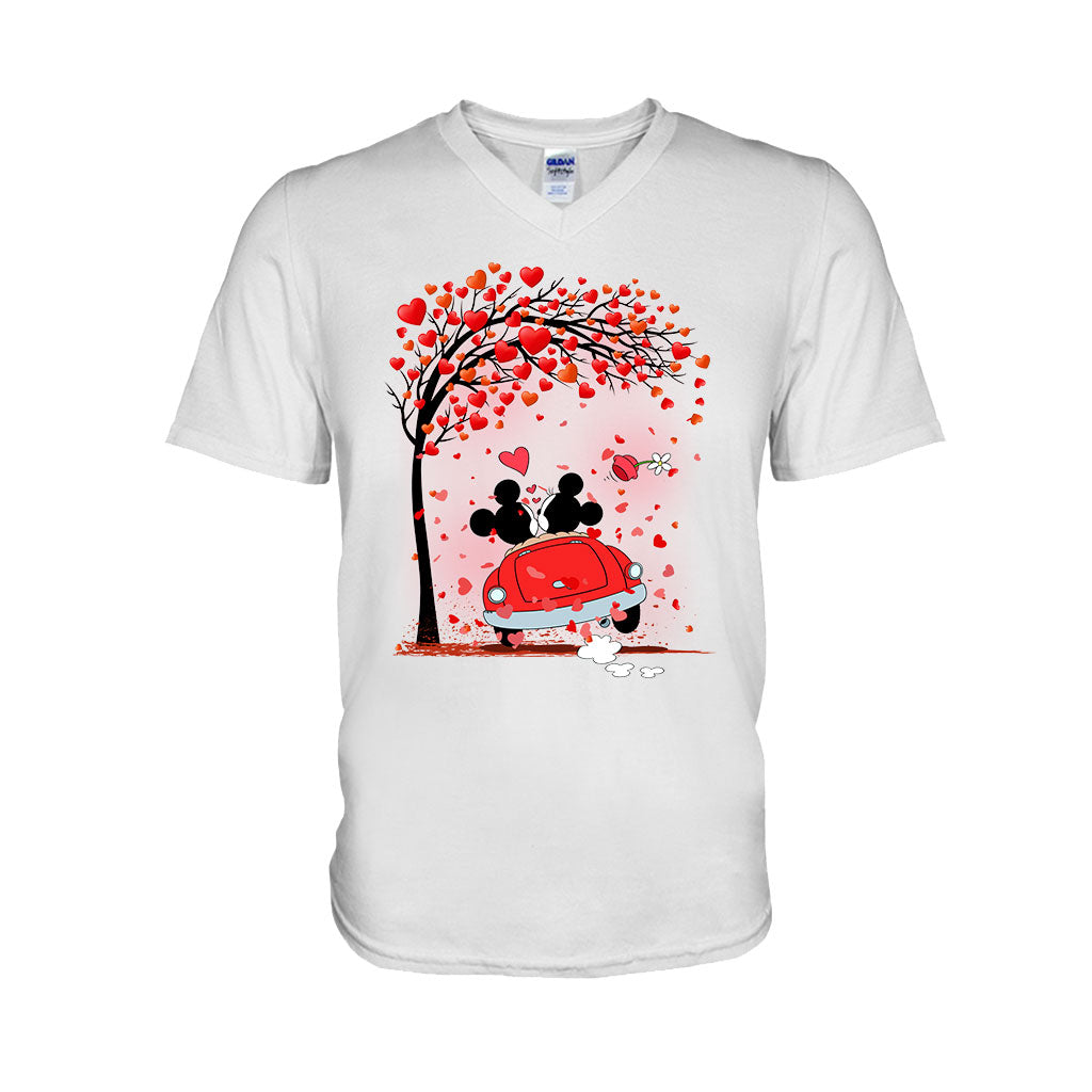 Personalized Couple T-Shirt & Hoodie with Heart Design for Valentine’s Day T-shirt & Hoodie GradoCreations