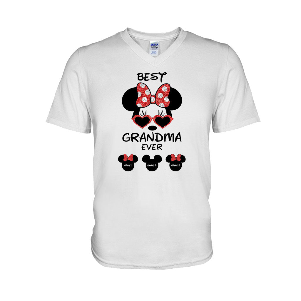 Personalized Best Grandma Ever T-shirt & Hoodie with Custom Names T-shirt & Hoodie GradoCreations