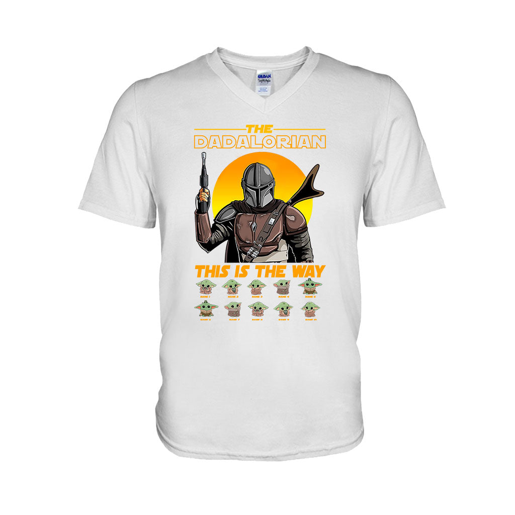 Personalized Dadalorian T-shirt & Hoodie Gift for Dad T-shirt & Hoodie GradoCreations