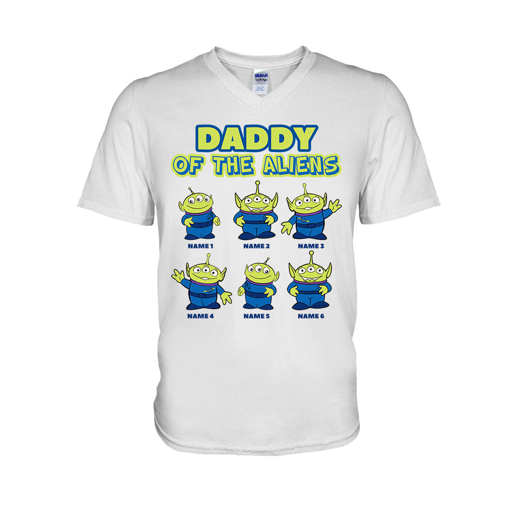 Personalized Daddy Of The Aliens T-Shirt & Hoodie Gift for Dad T-shirt & Hoodie GradoCreations
