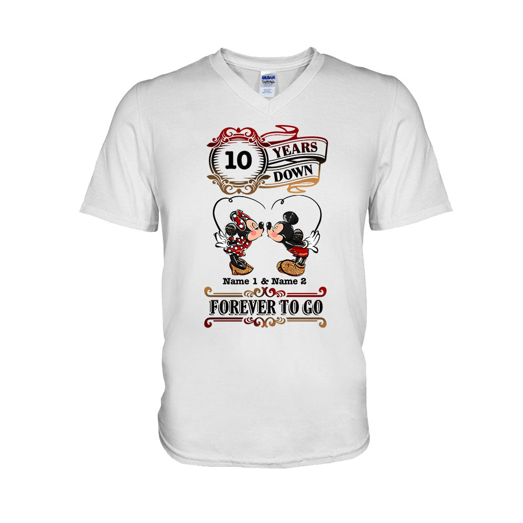 Personalized Couple T-shirt and Hoodie Custom Names Forever to Go Gift T-shirt & Hoodie GradoCreations