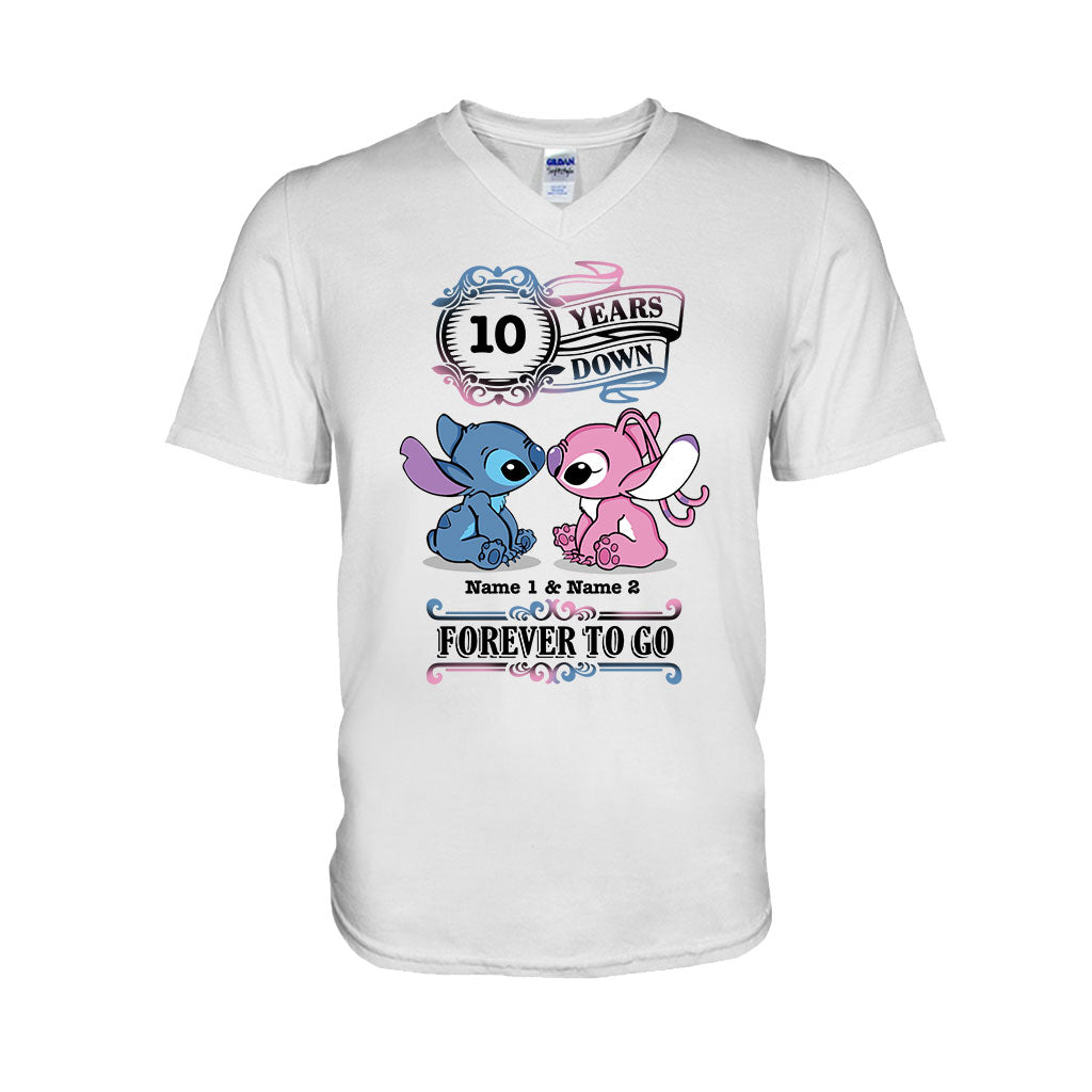 Personalized Couple T-shirt and Hoodie Custom Names Forever To Go Gift T-shirt & Hoodie GradoCreations