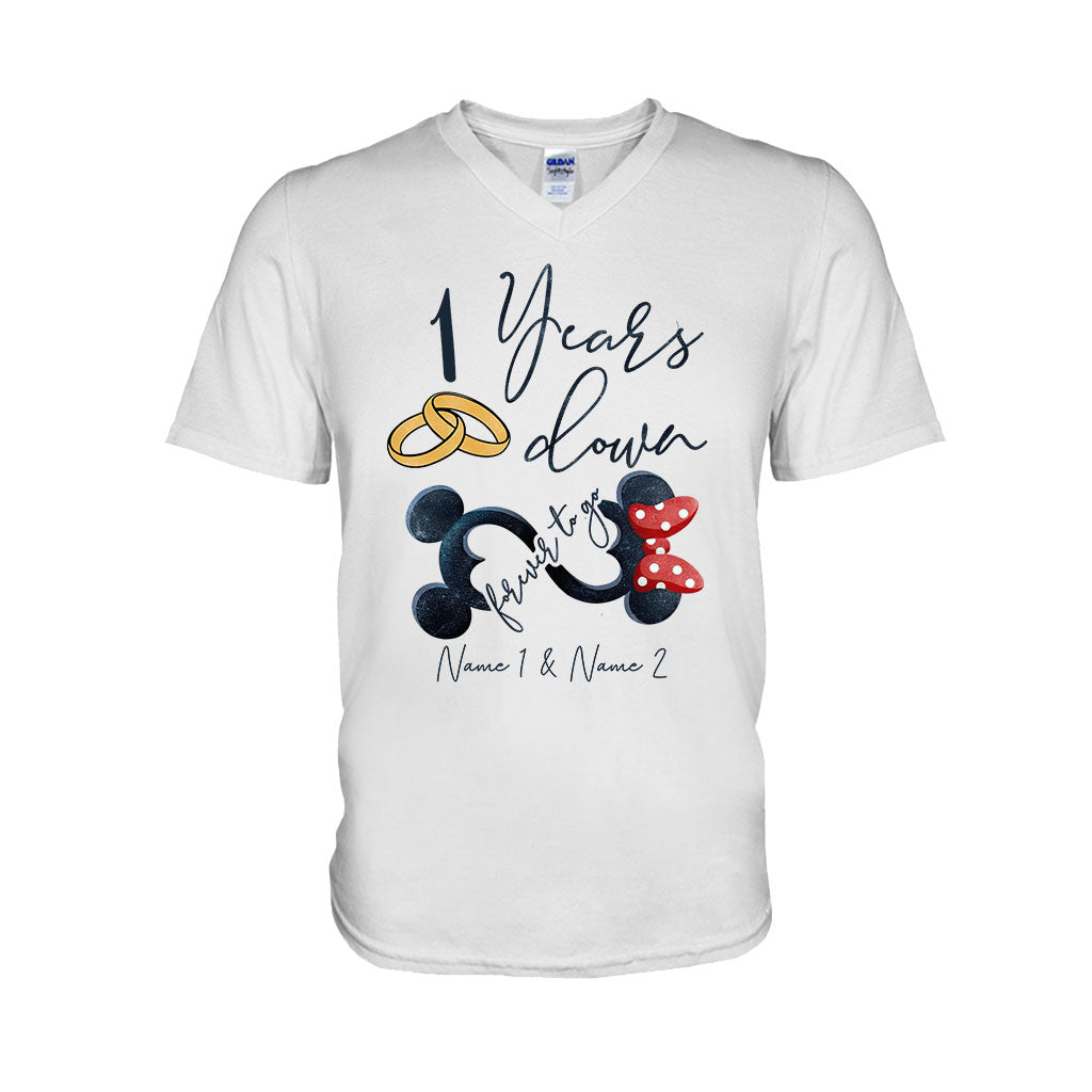 Personalized Couple Mouse T-shirt & Hoodie Custom Names Gift T-shirt & Hoodie GradoCreations