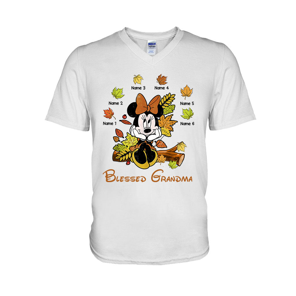 Personalized Blessed Grandma T-Shirt & Hoodie with Custom Names T-shirt & Hoodie GradoCreations