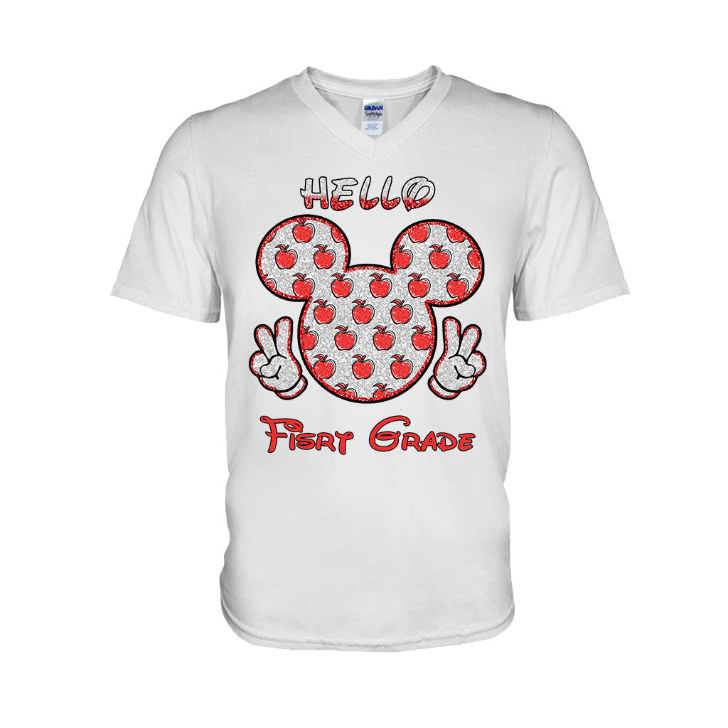 Personalized Teacher T-shirt & Hoodie with Glitter Print Gift for Back to School T-shirt & Hoodie GradoCreations