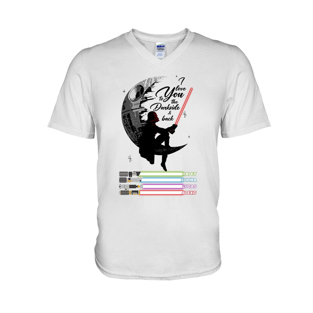 Personalized Father's Day T-shirt & Hoodie I Love You to the Darkside Gift T-shirt & Hoodie GradoCreations