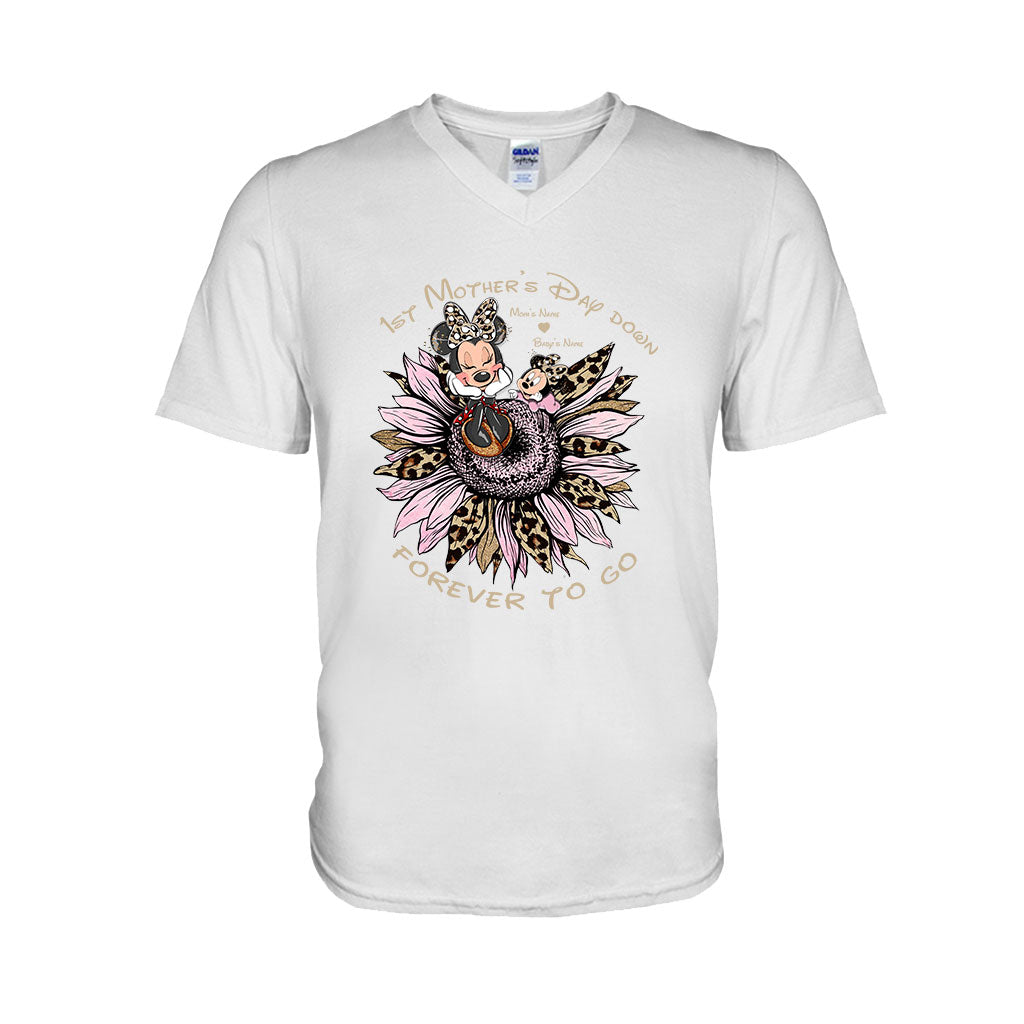 Personalized 1st Mother's Day T-Shirt & Hoodie with Names T-shirt & Hoodie GradoCreations