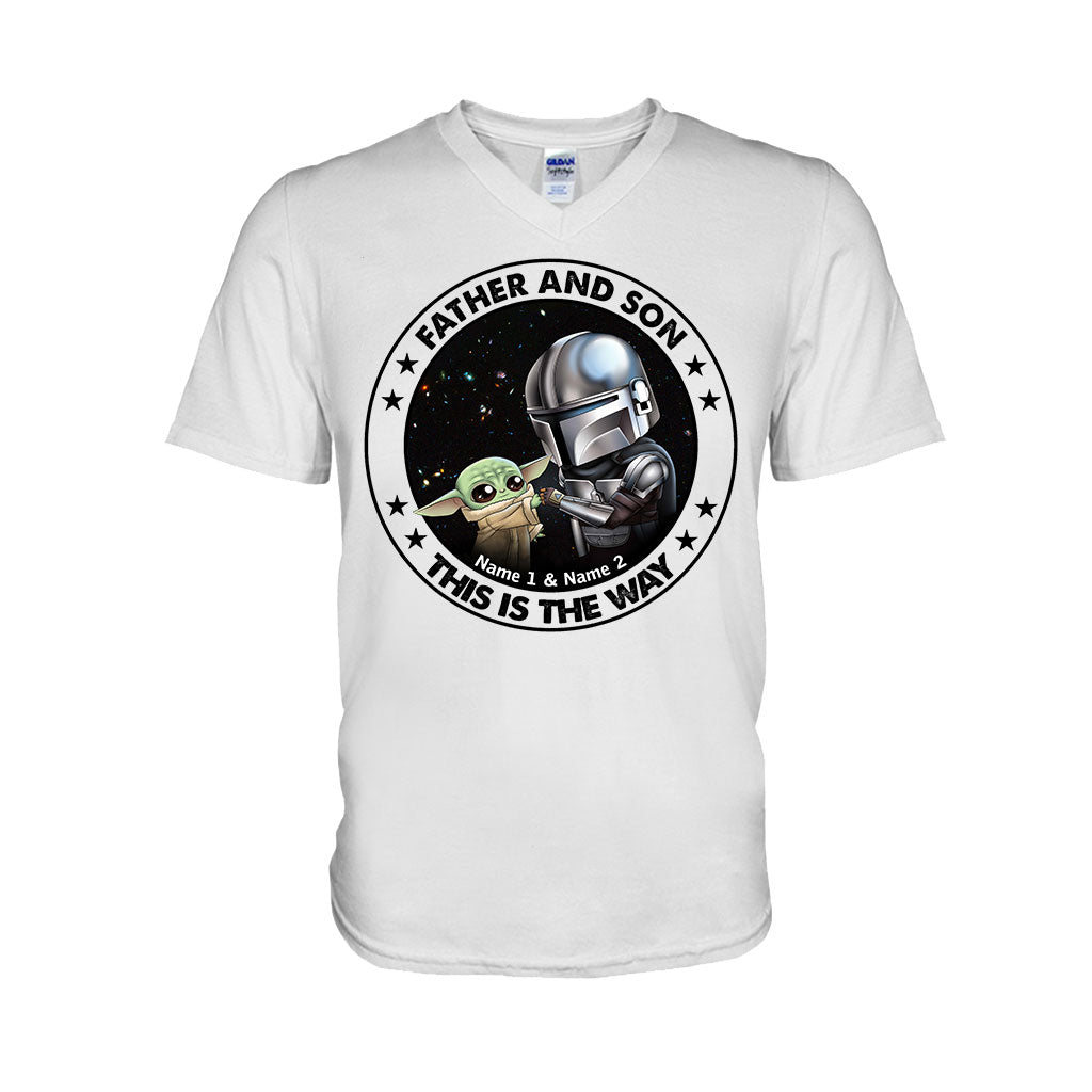 Personalized Father's Day T-shirt & Hoodie with Star Wars Theme T-shirt & Hoodie GradoCreations