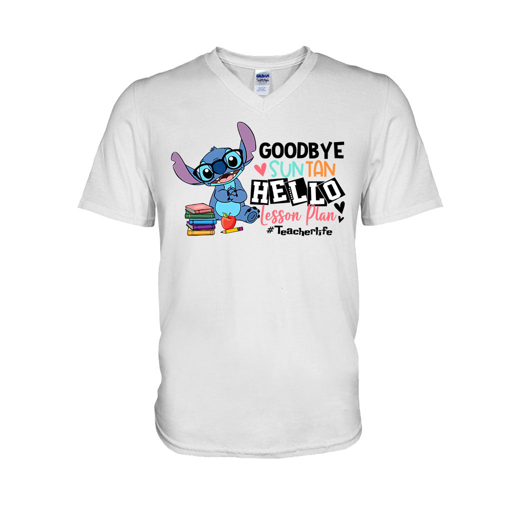 Personalized Teacher T-shirt & Hoodie Goodbye Suntan Lesson Plan Gift T-shirt & Hoodie GradoCreations