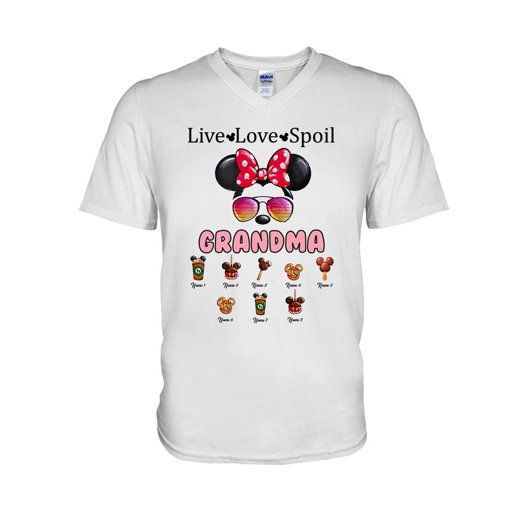 Personalized Live Love Spoil Mouse T-shirt for Grandma T-shirt & Hoodie GradoCreations