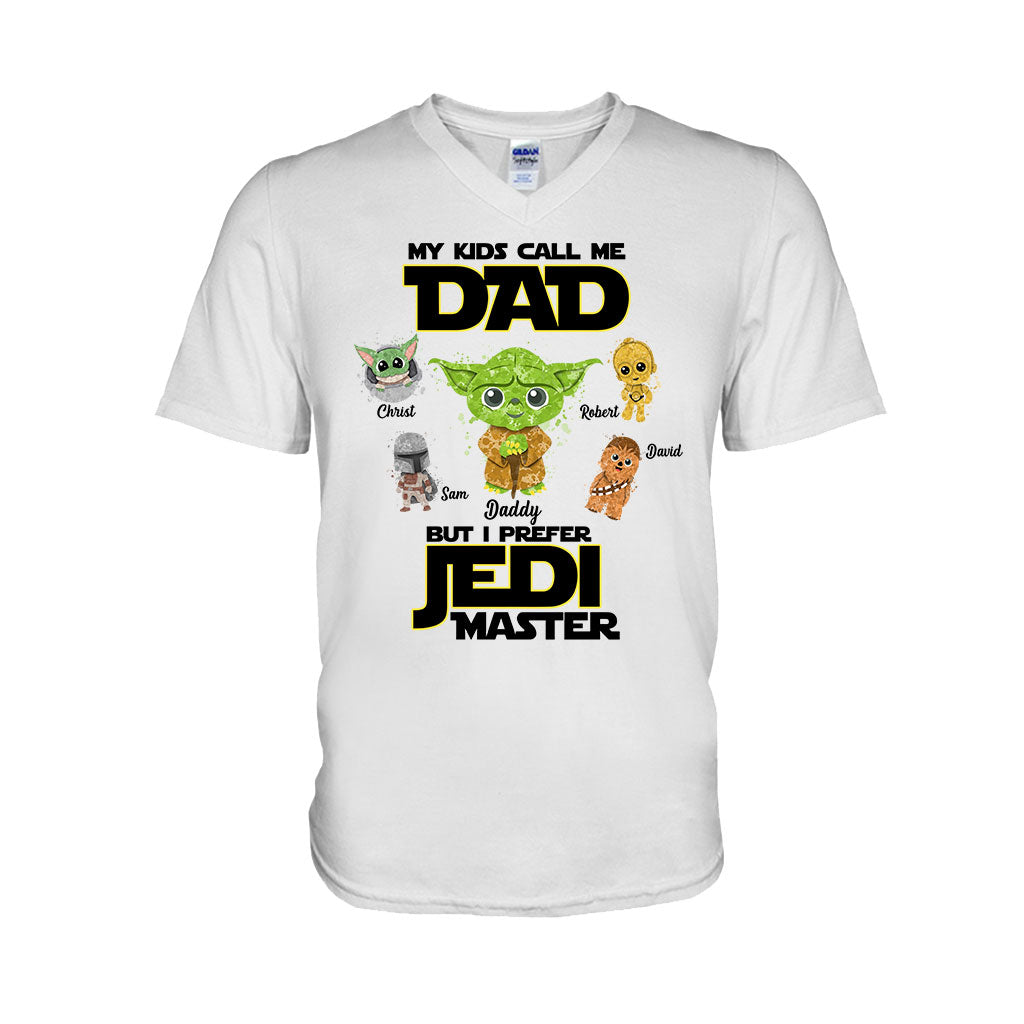 Personalized Jedi Master T-shirt for Dad with Custom Names T-shirt & Hoodie GradoCreations